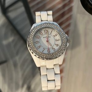 Cute women white watch